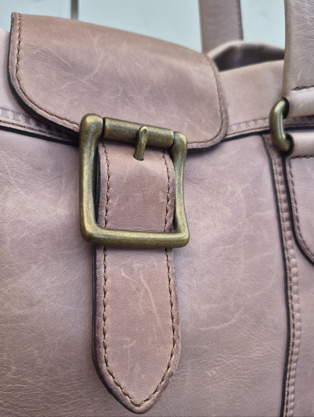 Fossil Vintage Leather Satchel Shoulder Bag - Picture 7 of 16